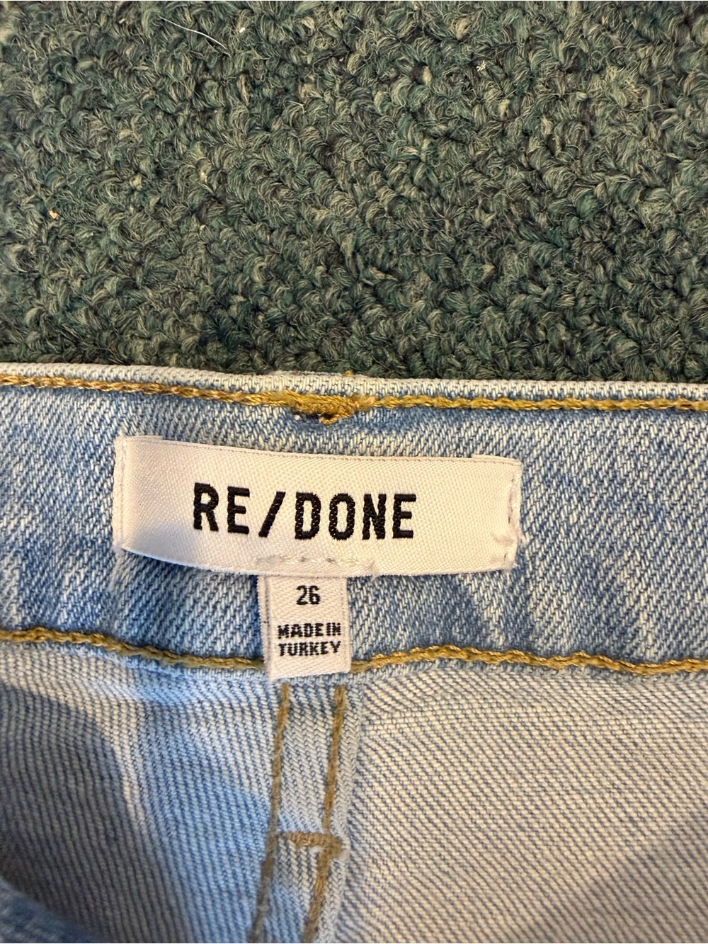 RE/DONE Light Wash Jeans - Light Blue - Picture 2 of 5